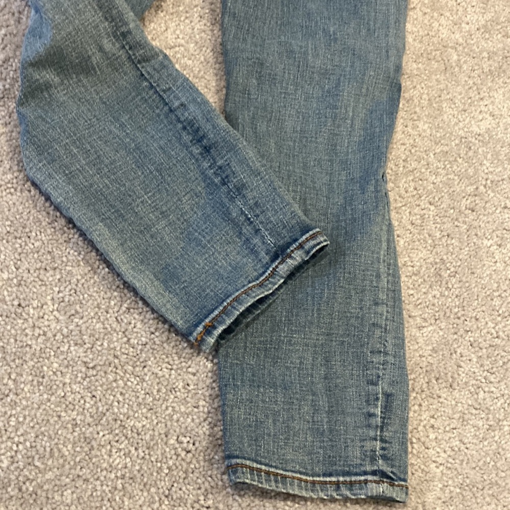 American Eagle High-Rise cropped distressed jegging style jeans 👖 size 4 - Picture 12 of 16